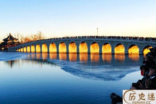 颐和园十七孔桥现金光穿洞奇景怎么回事