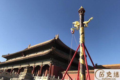 故宫首次复原天灯