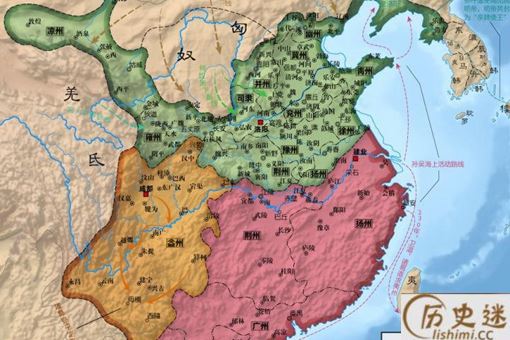 三国时期哪个国家领土最大