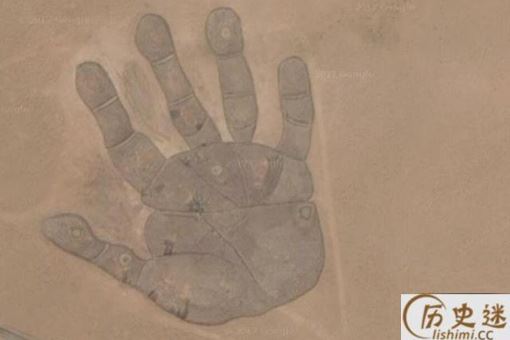 内蒙古地图上的手掌印是怎么回事