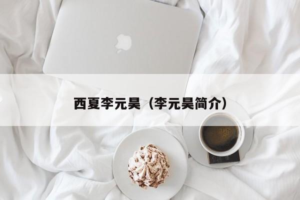 西夏李元昊（李元昊简介）