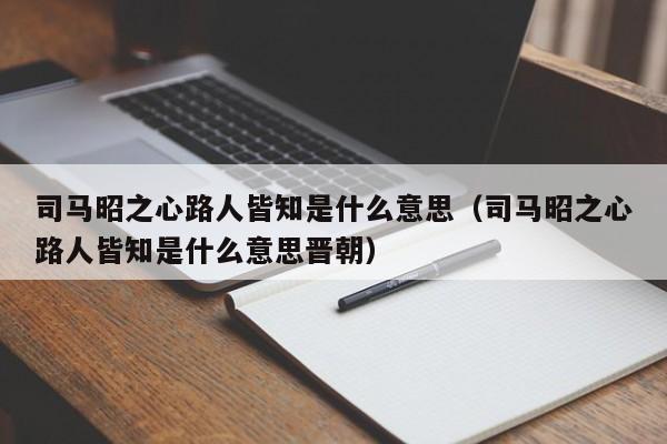 司马昭之心路人皆知是什么意思（司马昭之心路人皆知是什么意思晋朝）