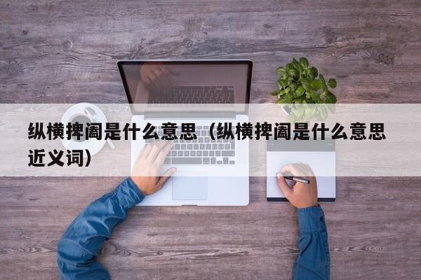 纵横捭阖是什么意思（纵横捭阖是什么意思 近义词）