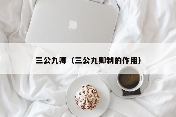 三公九卿（三公九卿制的作用）