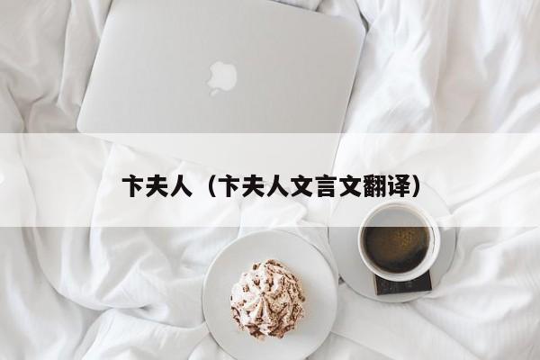 卞夫人（卞夫人文言文翻译）