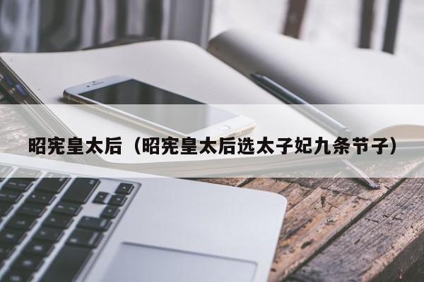 昭宪皇太后（昭宪皇太后选太子妃九条节子）