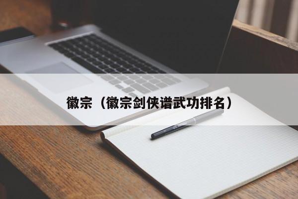 徽宗（徽宗剑侠谱武功排名）