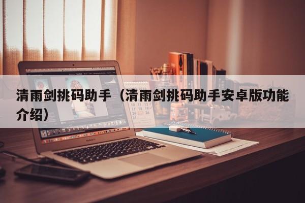 清雨剑挑码助手（清雨剑挑码助手安卓版功能介绍）